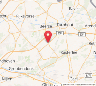 Map of Gierle, Flanders