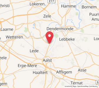 Map of Gijzegem, Flanders