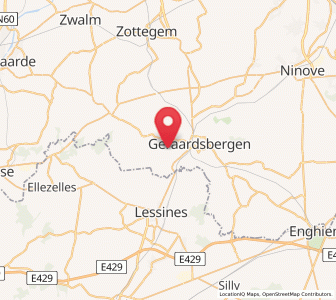 Map of Goeferdinge, Flanders