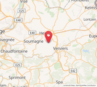 Map of Grand-Rechain, Wallonia