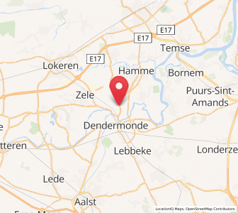 Map of Grembergen, Flanders
