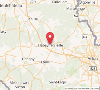 Map of Habay-la-Vieille, Wallonia