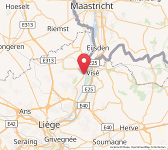Map of Haccourt, Wallonia