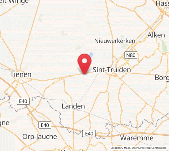 Map of Halle-Booienhoven, Flanders