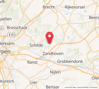 Map of Halle, Flanders