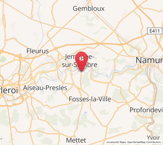 Map of Ham-sur-Sambre, Wallonia