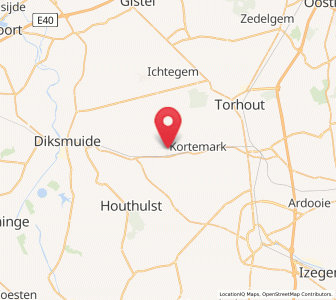 Map of Handzame, Flanders