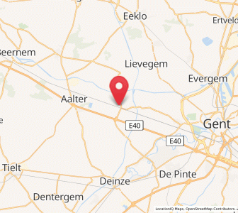 Map of Hansbeke, Flanders