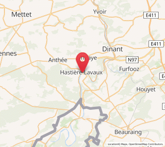 Map of Hastière-par-delà, Wallonia