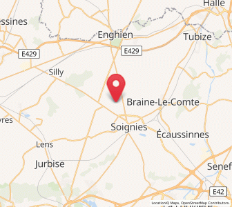 Map of Horrues, Wallonia