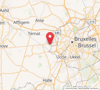 Map of Itterbeek, Flanders