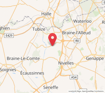 Map of Ittre, Wallonia