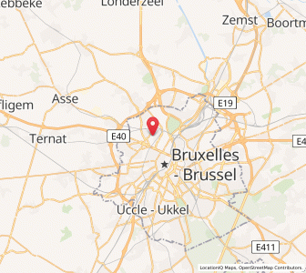 Map of Jette, Brussels Capital