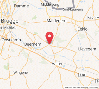 Map of Knesselare, Flanders