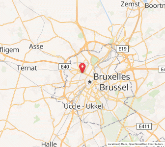 Map of Koekelberg, Brussels Capital