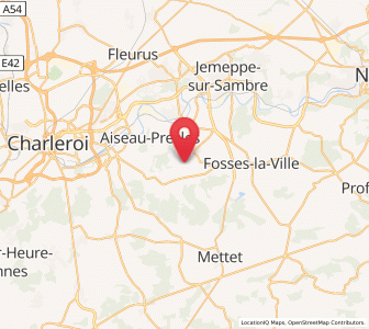 Map of La Bruyère, Wallonia