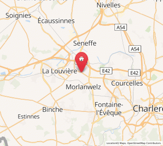 Map of La Hestre, Wallonia