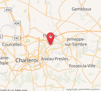 Map of Lambusart, Wallonia