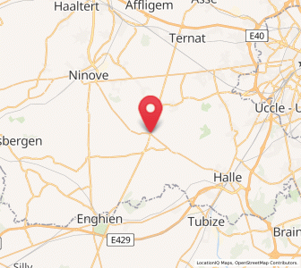 Map of Leerbeek, Flanders