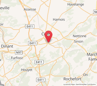 Map of Leignon, Wallonia