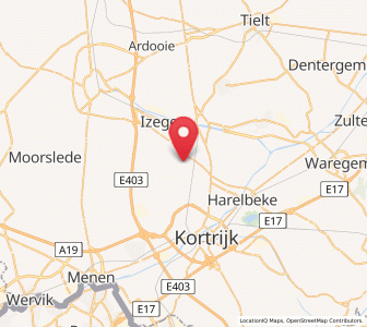 Map of Lendelede, Flanders