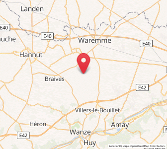 Map of Les Waleffes, Wallonia
