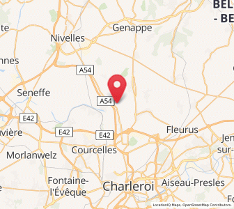 Map of Liberchies, Wallonia