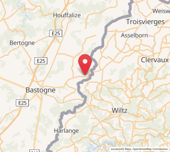 Map of Longvilly, Wallonia