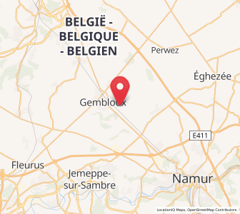 Map of Lonzée, Wallonia