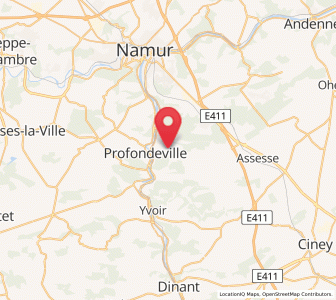 Map of Lustin, Wallonia