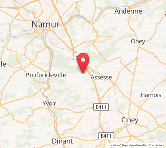 Map of Maillen, Wallonia