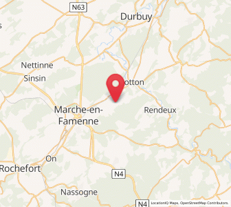 Map of Marenne, Wallonia
