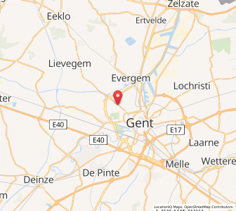 Map of Mariakerke, Flanders