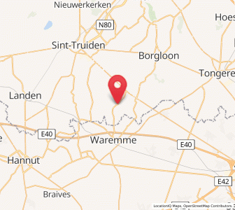 Map of Mechelen-Bovelingen, Flanders