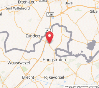 Map of Meer, Flanders