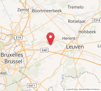 Map of Meerbeek, Flanders