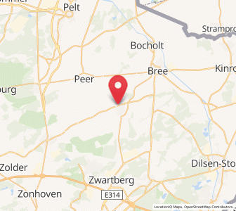 Map of Meeuwen, Flanders