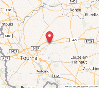 Map of Melles, Wallonia
