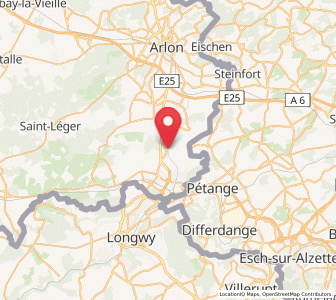Map of Messancy, Wallonia
