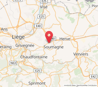 Map of Micheroux, Wallonia
