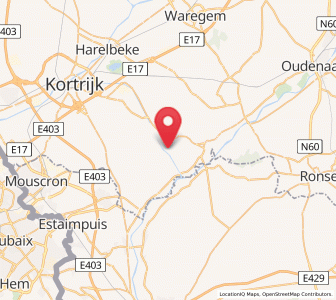 Map of Moen, Flanders
