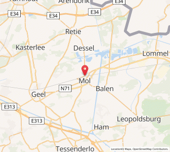 Map of Mol, Flanders