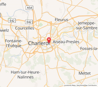 Map of Montignies-sur-Sambre, Wallonia