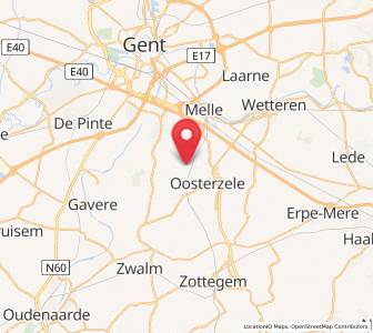 Map of Moortsele, Flanders
