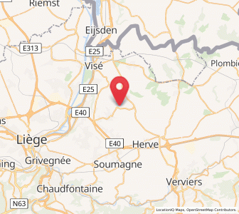 Map of Mortier, Wallonia