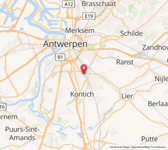 Map of Mortsel, Flanders