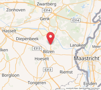 Map of Munsterbilzen, Flanders