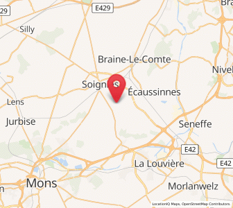 Map of Naast, Wallonia