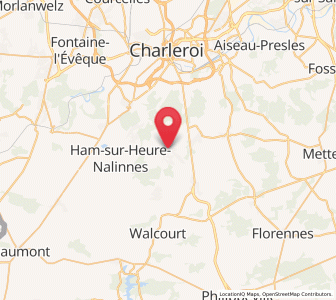 Map of Nalinnes, Wallonia