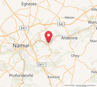 Map of Namêche, Wallonia